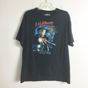 A Nightmare On Elm Street Black Tee Shirt Size XL Mens Halloween